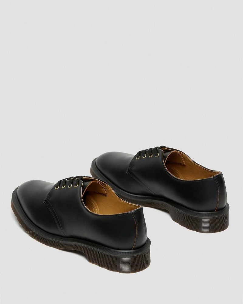 Dr Martin Martens Smiths Vintage Smooth Leather Dress Shoes (Valentine Smooth) Shoes Black | HX96-E3UJ