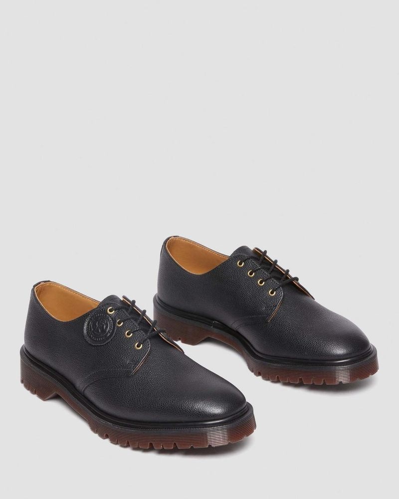 Dr Martin Martens Smiths Westminster Leather Dress Shoes (Westminster) Shoes Black | CL82-W5RX