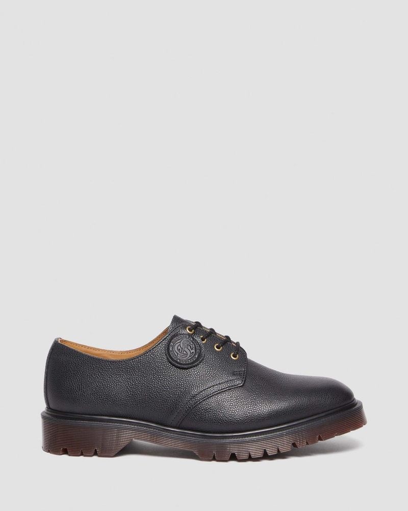 Dr Martin Martens Smiths Westminster Leather Dress Shoes (Westminster) Shoes Black | CL82-W5RX