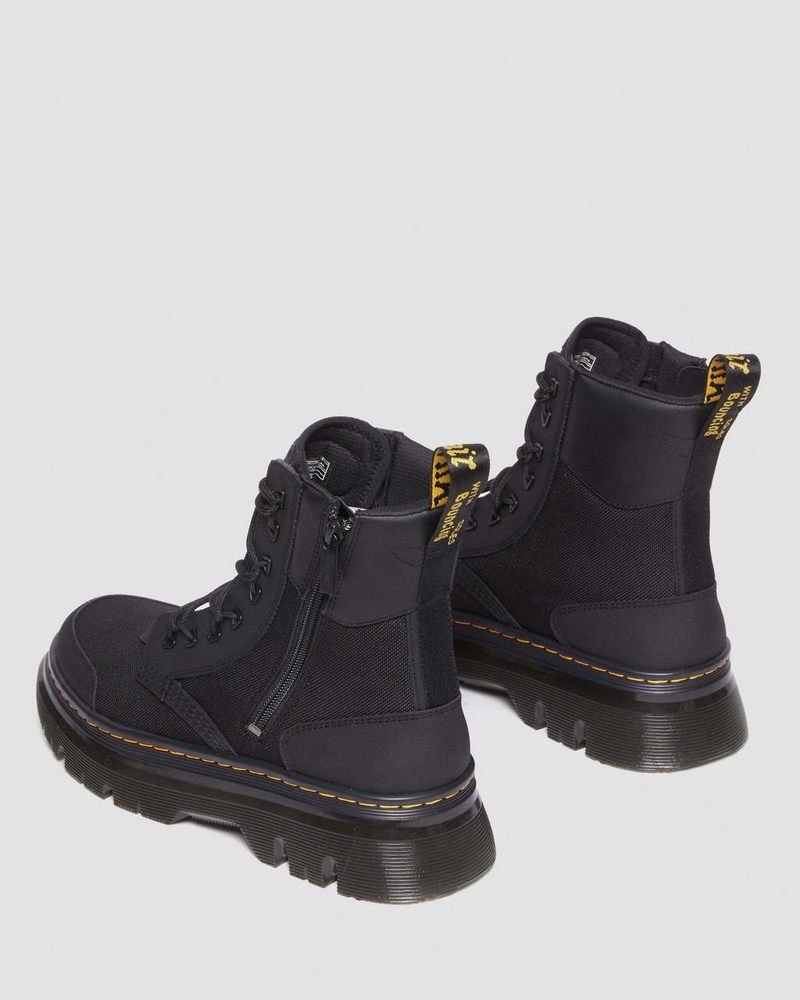 Dr Martin Martens Tarik Zip Poly & Leather Utility Boots (Ajax + Extra Tough 50/50 + Hydro) Boots Black | KS97-V0FW