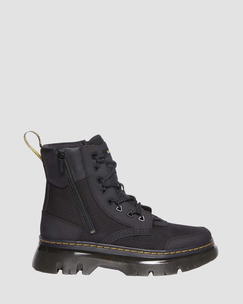 Dr Martin Martens Tarik Zip Poly & Leather Utility Boots (Ajax + Extra Tough 50/50 + Hydro) Boots Black | KS97-V0FW