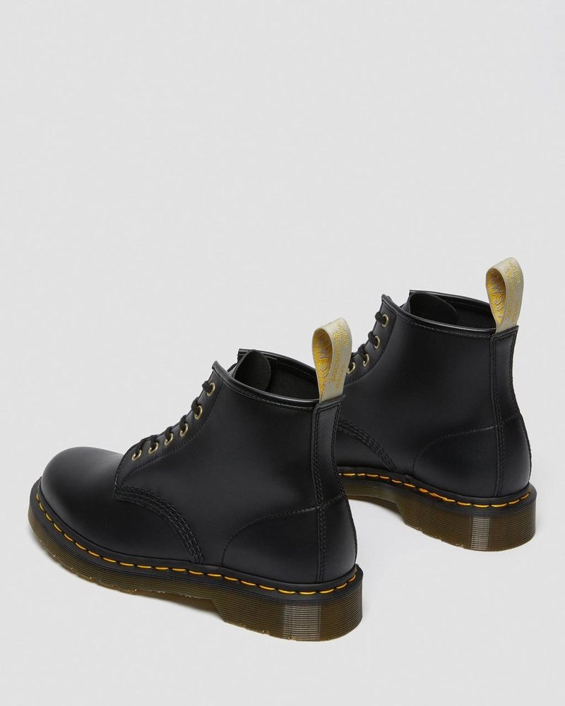 Dr Martin Martens Vegan 101 Felix Ankle Boots (Felix Rub Off) Boots Black | KX89-S7TP