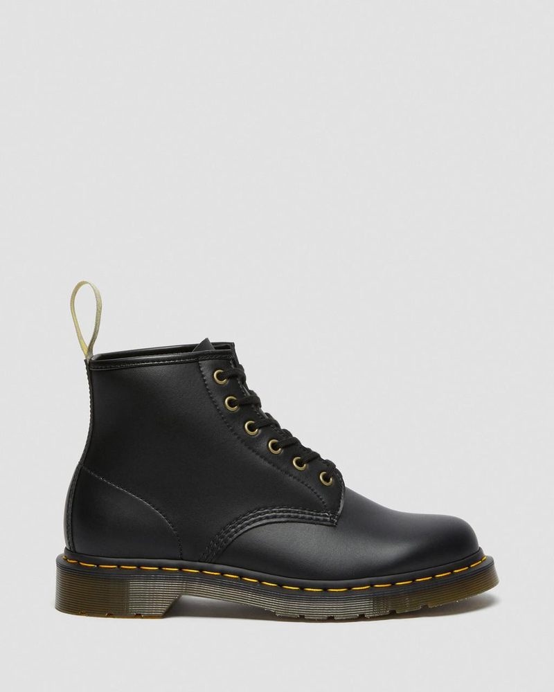 Dr Martin Martens Vegan 101 Felix Ankle Boots (Felix Rub Off) Boots Black | KX89-S7TP