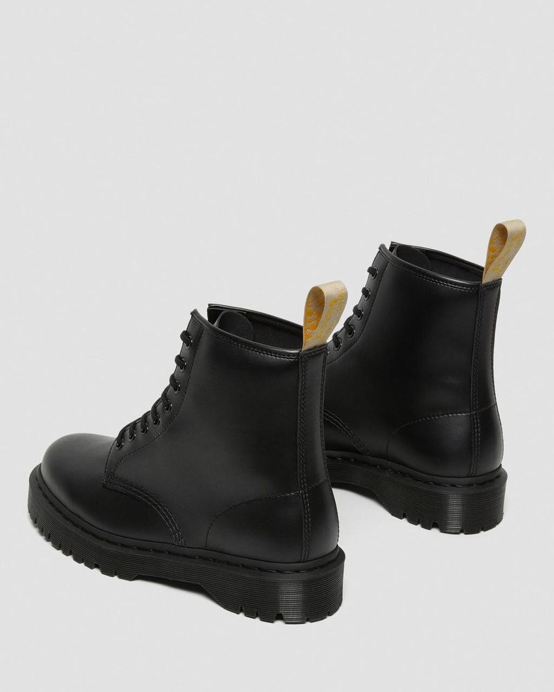 Dr Martin Martens Vegan 1460 Bex Mono Lace Up Boots (Felix Rub Off) Platforms Boots Black | YY79-R4QZ