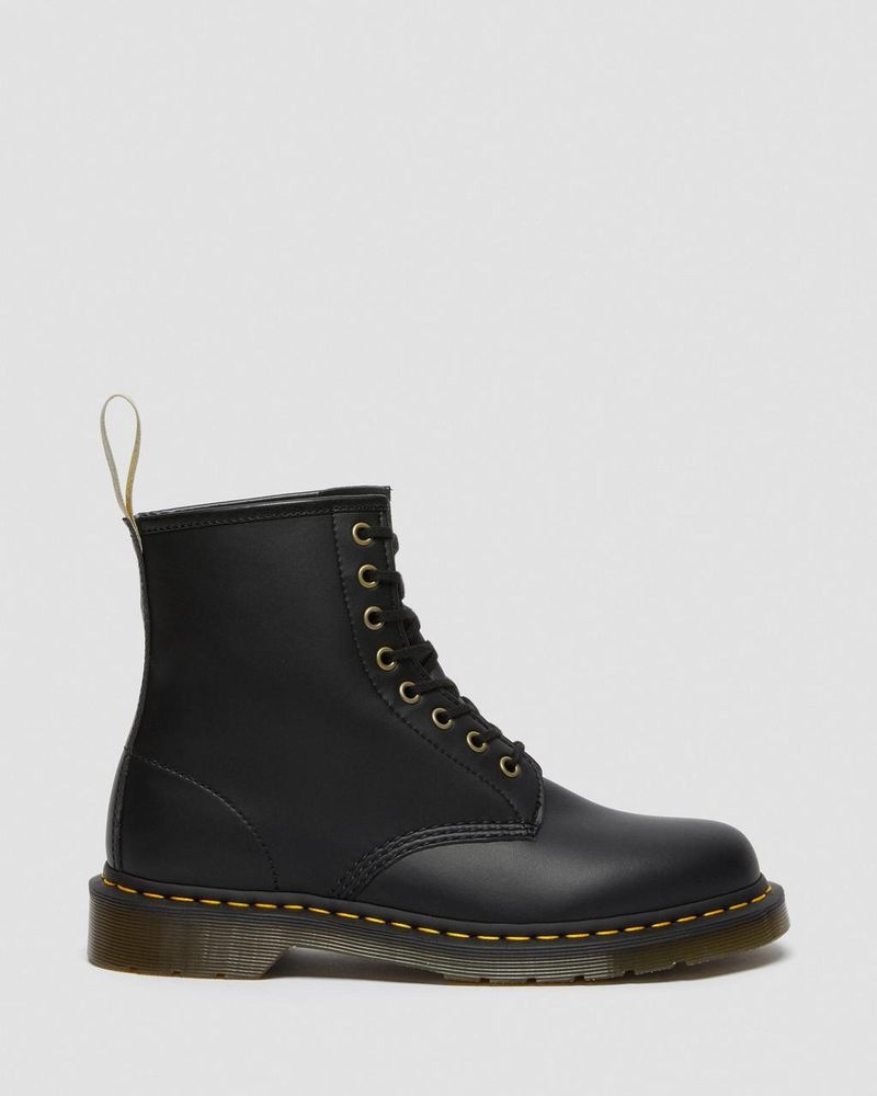 Dr Martin Martens Vegan 1460 Felix Lace Up Boots (Felix Rub Off) Boots Black | TR63-O4VI