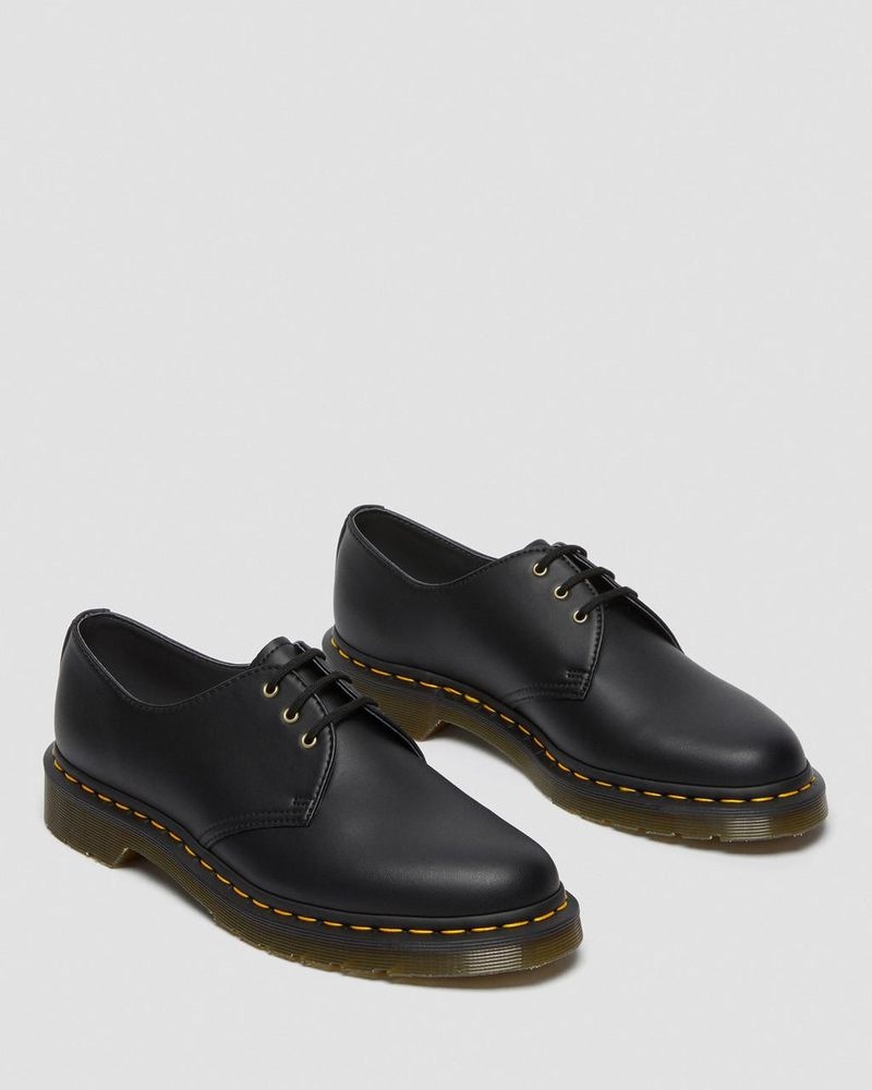 Dr Martin Martens Vegan 1461 Felix Oxford Shoes (Felix Rub Off) Shoes Black | IG96-Z4ZW