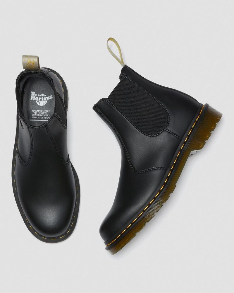 Dr Martin Martens Vegan 2976 Felix Chelsea Boots (Felix Rub Off) Boots Black | DT65-I5BA