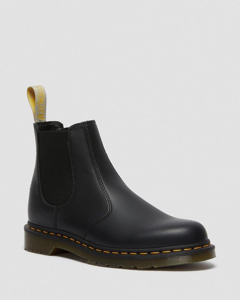 Dr Martin Martens Vegan 2976 Felix Chelsea Boots (Felix Rub Off) Boots Black | DT65-I5BA