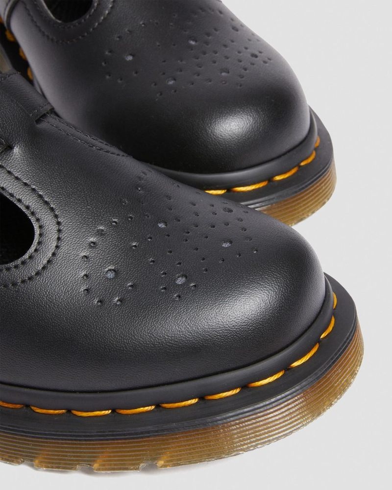 Dr Martin Martens Vegan 8065 Felix Mary Jane Shoes (Felix Rub Off) Shoes Black | VA08-M0WL