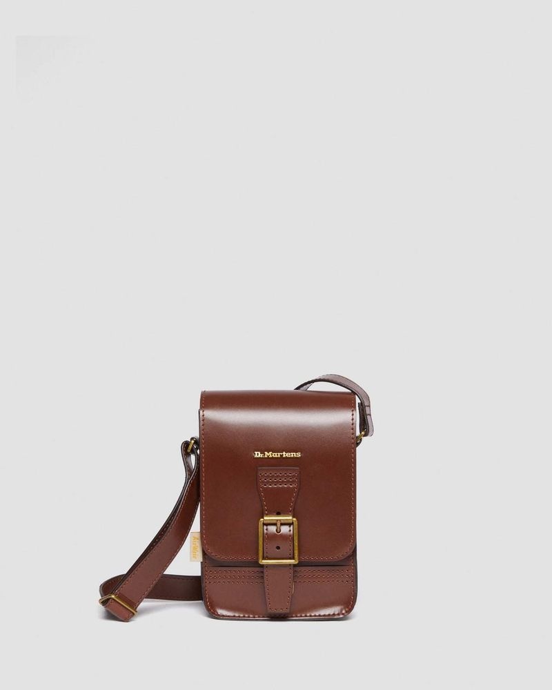 Dr Martin Martens Vegan Norfolk Vertical Crossbody Bag (Norfolk Vegan) Bags & Backpacks Tan | WA73-F2QK