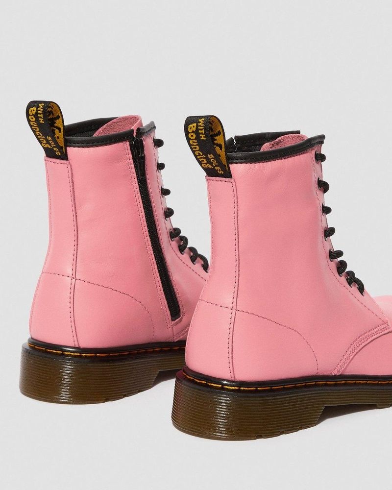 Dr Martin Martens Youth 1460 Leather Lace Up Boots (Romario) Boots Acid Pink | UU29-X4IG