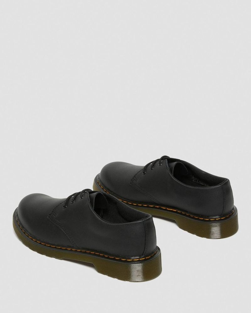 Dr Martin Martens Youth 1461 Softy T Leather Shoes (Softy T) Shoes Black | RV15-I9IY