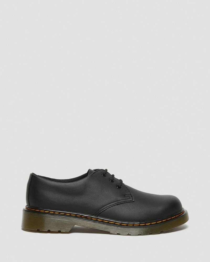 Dr Martin Martens Youth 1461 Softy T Leather Shoes (Softy T) Shoes Black | RV15-I9IY