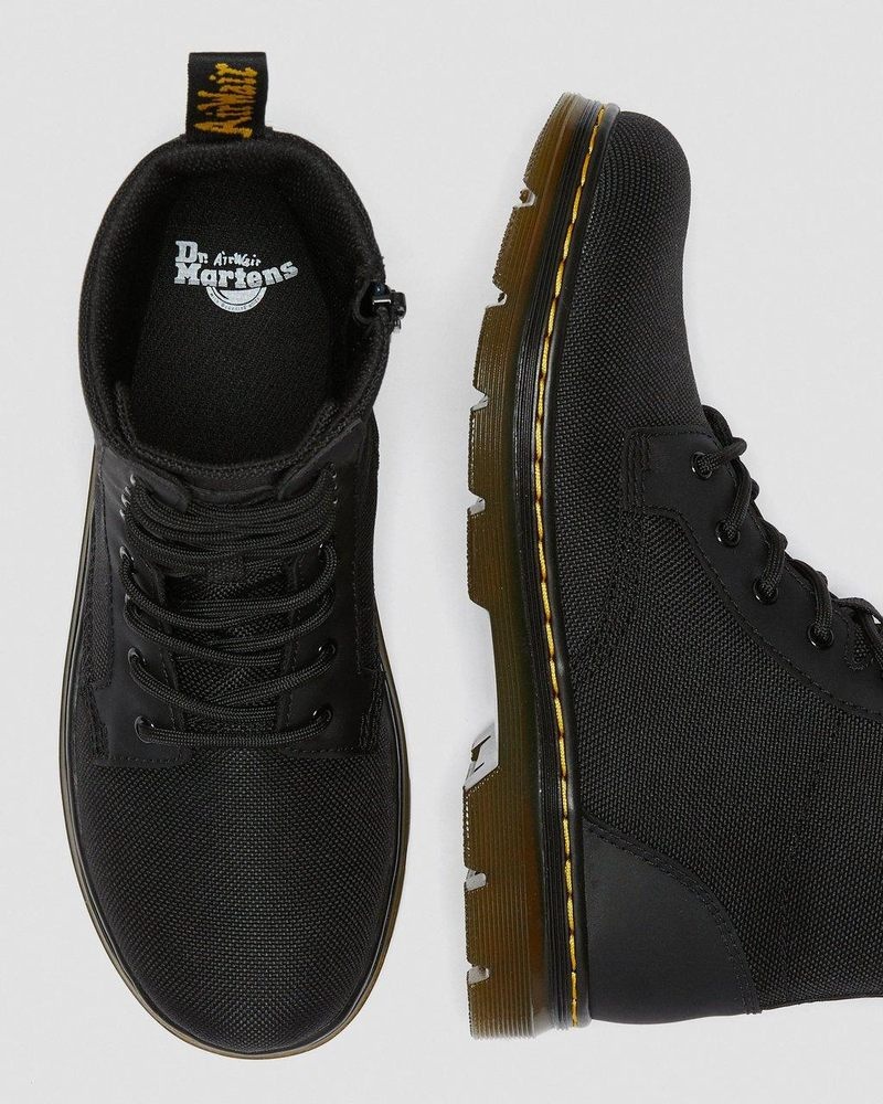 Dr Martin Martens Youth Combs Extra Tough Poly Casual Boots (Extra Tough 50/50+Rubbery) Boots Black | HK10-T3FD