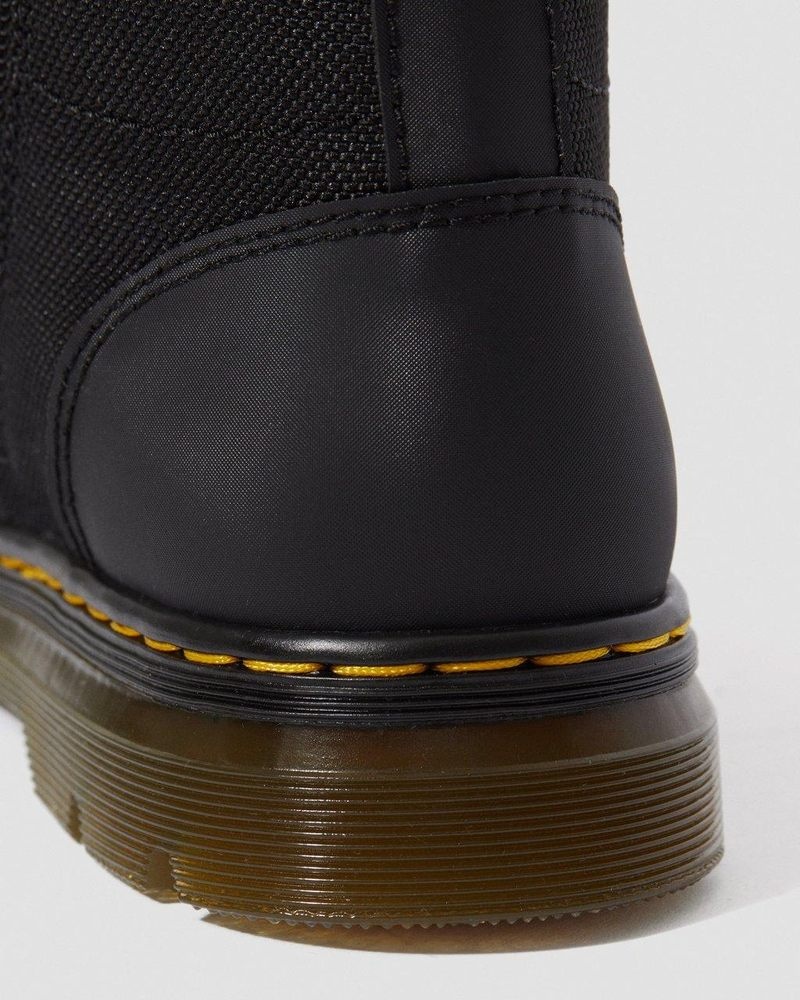 Dr Martin Martens Youth Combs Extra Tough Poly Casual Boots (Extra Tough 50/50+Rubbery) Boots Black | HK10-T3FD